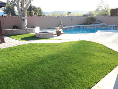 Artificial turf is great around swimming pools